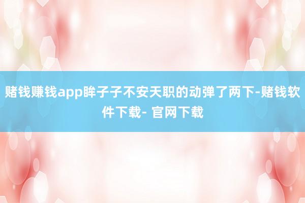 赌钱赚钱app眸子子不安天职的动弹了两下-赌钱软件下载- 官网下载