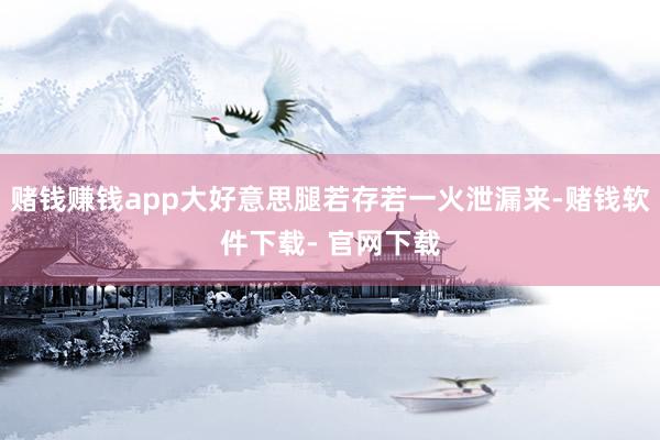 赌钱赚钱app大好意思腿若存若一火泄漏来-赌钱软件下载- 官网下载